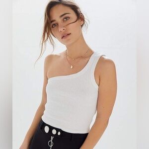 Urban Outfitters Ribbed One Shoulder Top